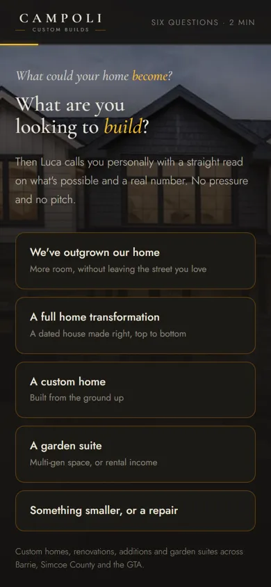 Project quiz on a phone