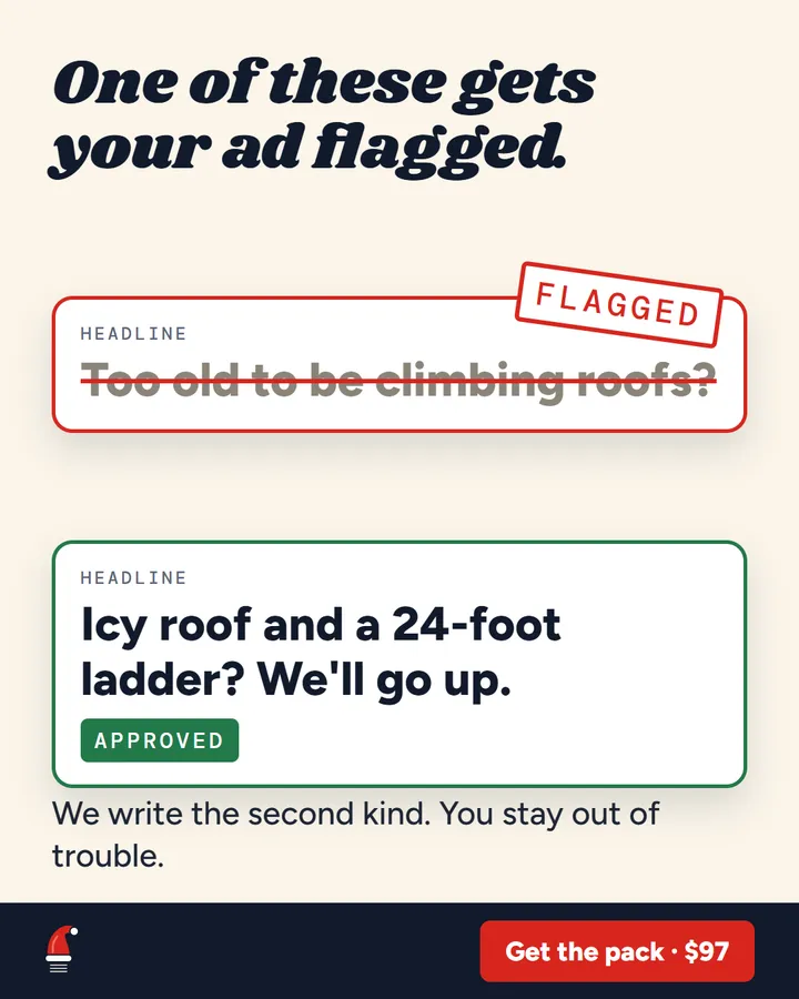 Static ad for Santa's Side Hustle
