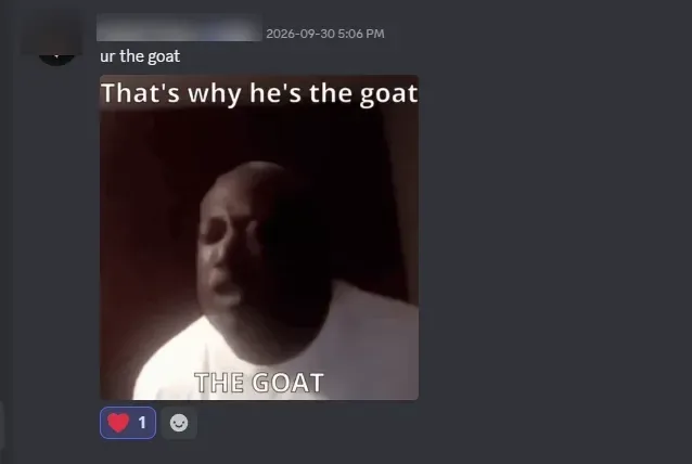 A message sent to Jaden