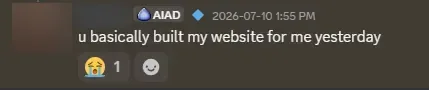 A message sent to Jaden