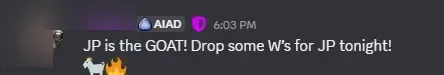 A message sent to Jaden