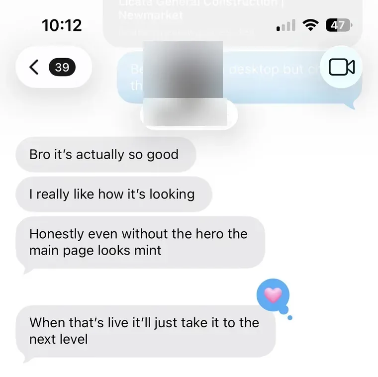 A message sent to Jaden